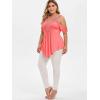 ROSE GAL Rosegal Women Plus Size Cold Shoulder Top Floral Applique Ruched Draped T-Shirt Open Shoulder Tunic Top(Orange_1)