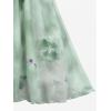 ROSE GAL Rosegal Women Plus Size Elegant Surplice Blouse Tunic Peplum Top(Green_1)