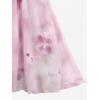 ROSE GAL Rosegal Women Plus Size Elegant Surplice Blouse Tunic Peplum Top(Pink_1)