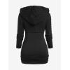 ROSE GAL Women Lace Trim Ruched Cami Tank Top and Hooded Hook Eye Cable Knit Cropped Shrug Sweater