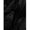ROSE GAL Womens Plus Size Flocking Floral Figure Print Lace Up Ruched Ruffles Long Bell Sleeves Flowy 2 in 1 Top(Black_1)