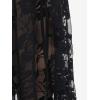 ROSE GAL Womens Plus Size Lace Panel Pull On Flare Pants with Lace-up(Black_4)