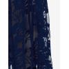 ROSE GAL Womens Plus Size Lace Panel Pull On Flare Pants with Lace-up(Blue_1)