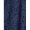 ROSE GAL Women’s Plus Size Tunic V Neck Top Curve Floral Lace Blouse A-Line Swing T Shirt(Blue)
