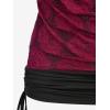 ROSE GAL Women’s Plus Size V Neck Tank Lace Vest Shirt Sleeveless Summer Casual Round Neck SlimTops(Deep Red)