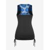 ROSE GAL Women’s Plus Size V Neck Tank Lace Vest Shirt Sleeveless Summer Casual Round Neck SlimTops(Navy Blue)