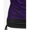 ROSE GAL Women’s Plus Size V Neck Tank Lace Vest Shirt Sleeveless Summer Casual Round Neck SlimTops(Purple)