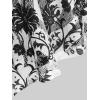Rosegal Plus Size Womens Crochet Porcelain Floral Print Pleated Twist Ruched 2 in 1 Blouse Short Flutter Sleeve Flowy Top(Black)