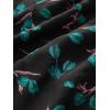 Rosegal Women Plus Size High Low Hem V Neck Ruffle Flutter Sleeves Chiffon Maxi Floral Flowy Dress(Green)