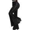 ROSE GAL Rosegal Women Plus Size Bell Bottoms Gothic Flare Pants(Black_2)