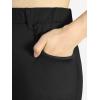 ROSE GAL Plus Size Womems High Waisted Stretchy Lace Panel Flare Pants Y2k Pants(Black_1)