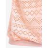 ROSE GAL Plus Size Womens Two Piece Blouson Modest Tankini Swimsuit Crisscross Lace Padded Tummy Control Bathing Suit(Pink_1)
