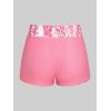 ROSE GAL Plus Size Two Piece Modest Tankini Swimsuit Floral Ombre Tummy Control Bathing Suit for Women(Pink_1)