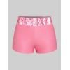 ROSE GAL Plus Size Two Piece Modest Tankini Swimsuit Floral Ombre Tummy Control Bathing Suit for Women(Pink_1)