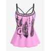 ROSE GAL Rosegal Women Plus Size Modest Tankini Swimsuit Boyleg Swimwear Tummy Boyshorts Bathing(Pink_1)
