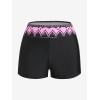 ROSE GAL Rosegal Women Plus Size Modest Tankini Swimsuit Boyleg Swimwear Tummy Boyshorts Bathing(Pink_1)