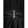 ROSE GAL Women Plus Size Elegant Summer Babydoll Tank Top Ruffles Knot Backless Flowy Plisse Top(Black_1)