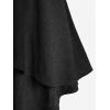 ROSE GAL Women Plus Size Elegant Summer Babydoll Tank Top Ruffles Knot Backless Flowy Plisse Top(Black_1)