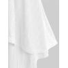 ROSE GAL Women Plus Size Elegant Summer Babydoll Tank Top Ruffles Knot Backless Flowy Plisse Top(White_1)