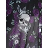ROSE GAL Women Plus Size Gothic High Waisted Bikini Two Piece Swimsuit with Skirt Tummy Control Bathing Suit(Deep Purple)